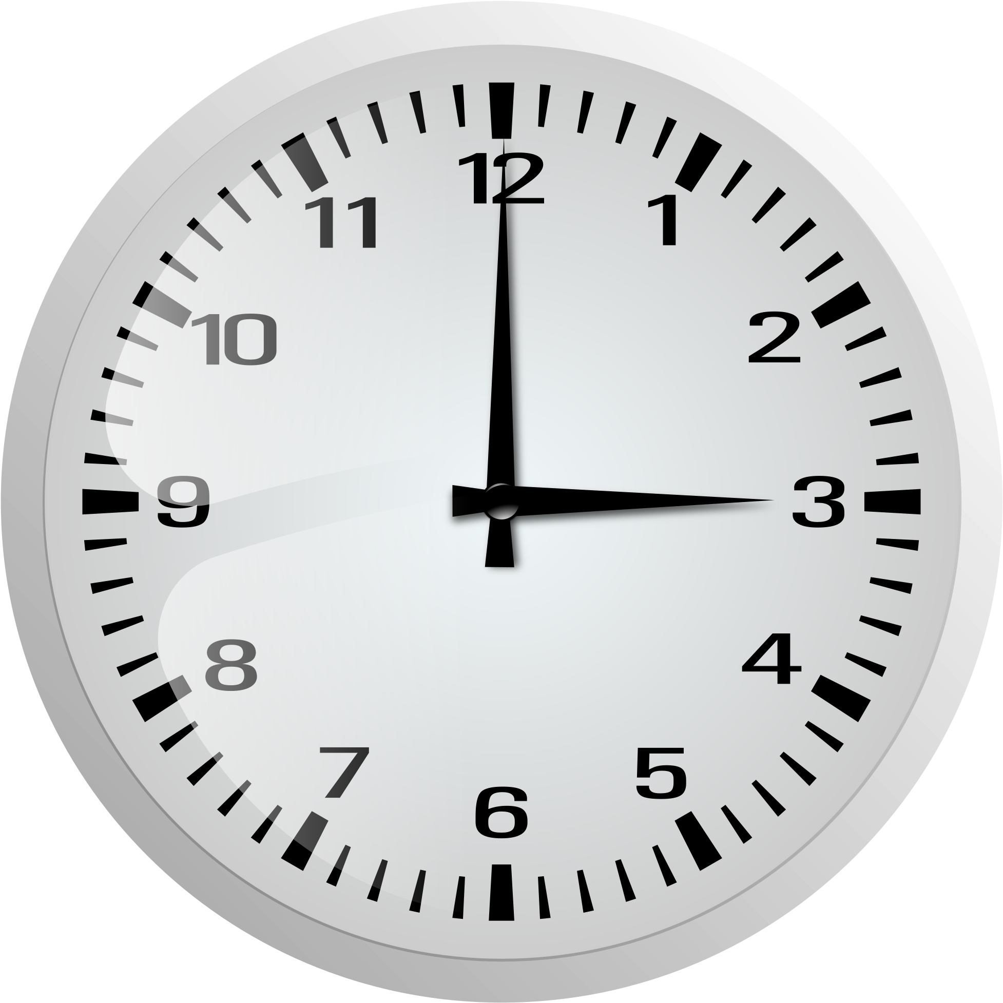 Jpg Free Wall Clock Clip Art At Clker - Wall Clock Clip Art - Png Download (600x595), Png Download