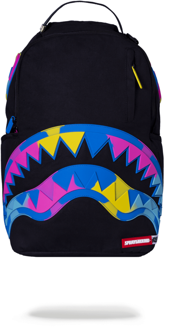 Sprayground Jake Paul Rainbros Shark Backpack Black - Sprayground Jake Paul Backpack Clipart (940x1199), Png Download