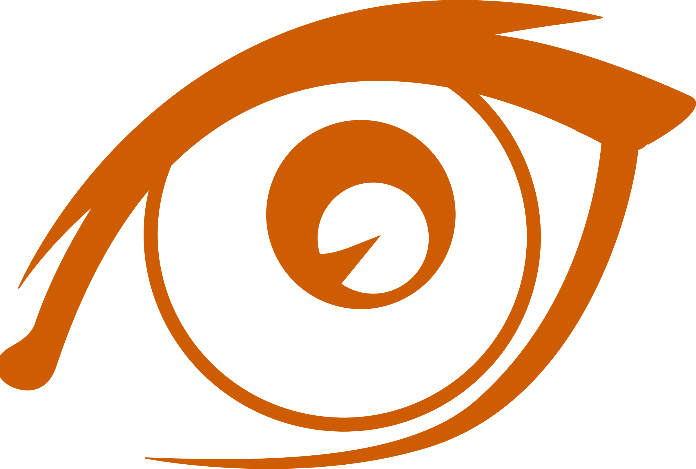 Brown Eye Clipart - Orange Eye Clipart - Png Download (900x607), Png Download