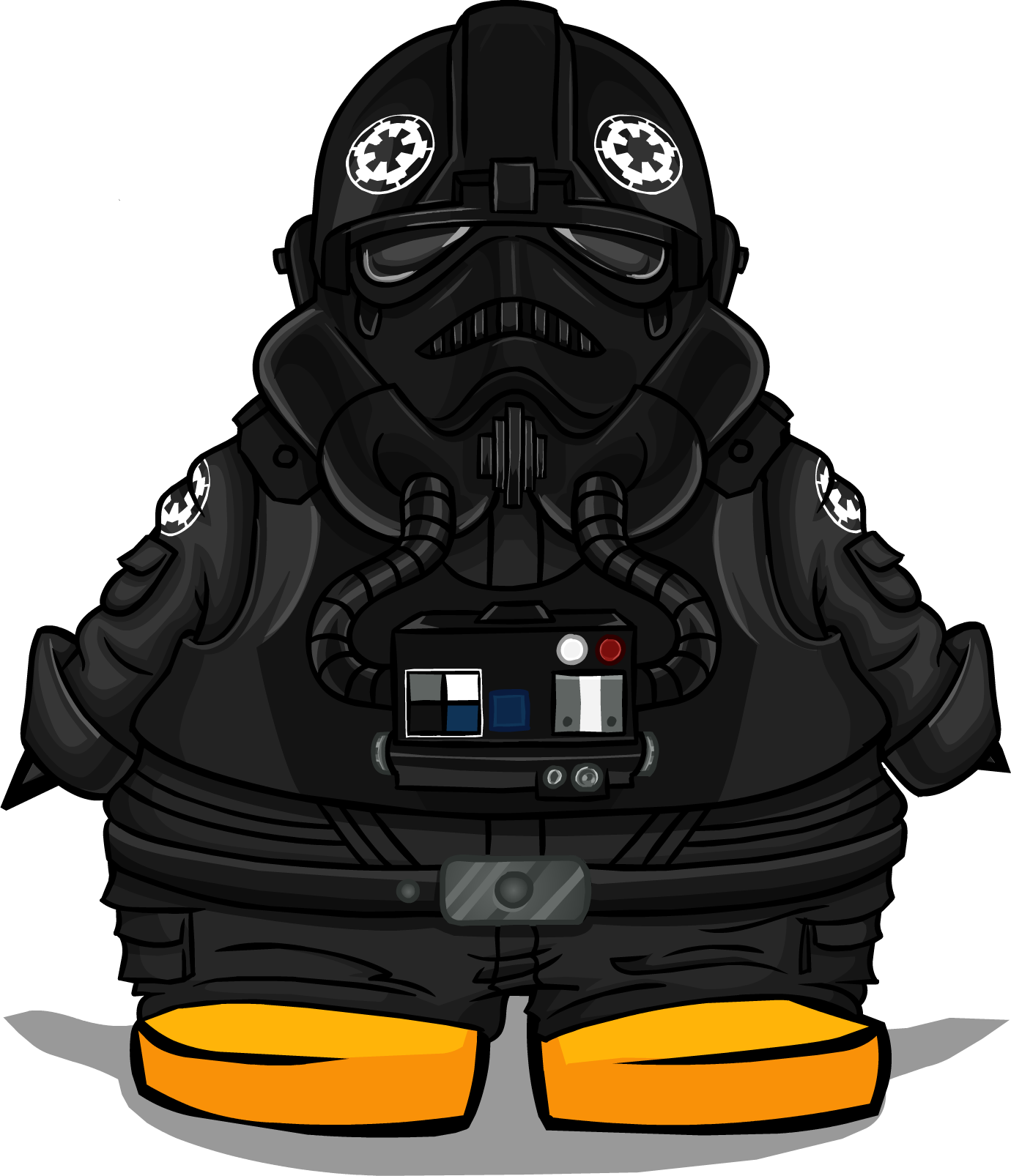 Tie Fighter Pilot Costume Pc Clipart (1380x1606), Png Download