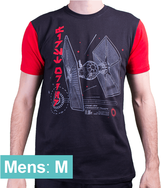 Tie Fighter Men's T-shirt - Darth Vader Clipart (600x600), Png Download