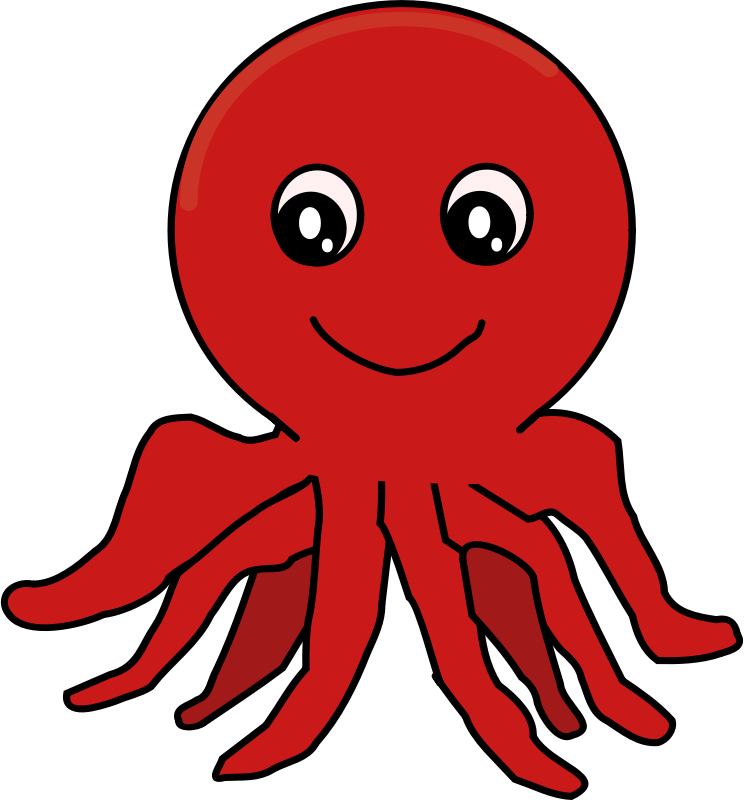 Octopus Clipart - Png Download (744x800), Png Download