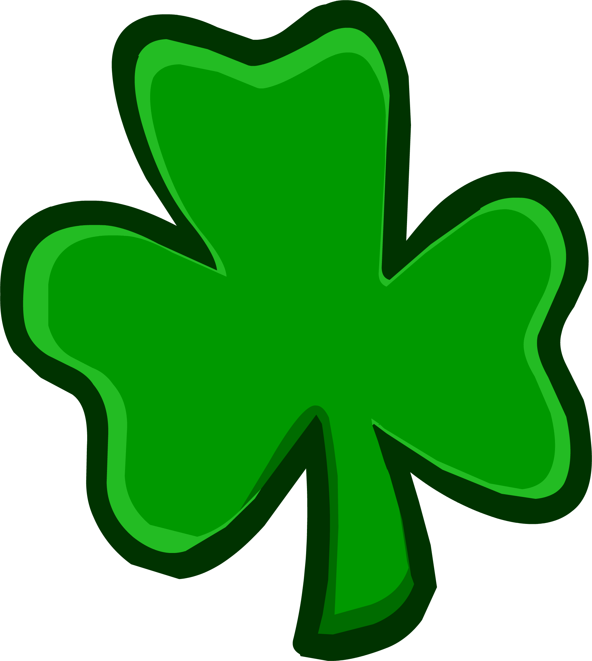 1936 X 2160 3 - Green Clover Clipart (1936x2160), Png Download