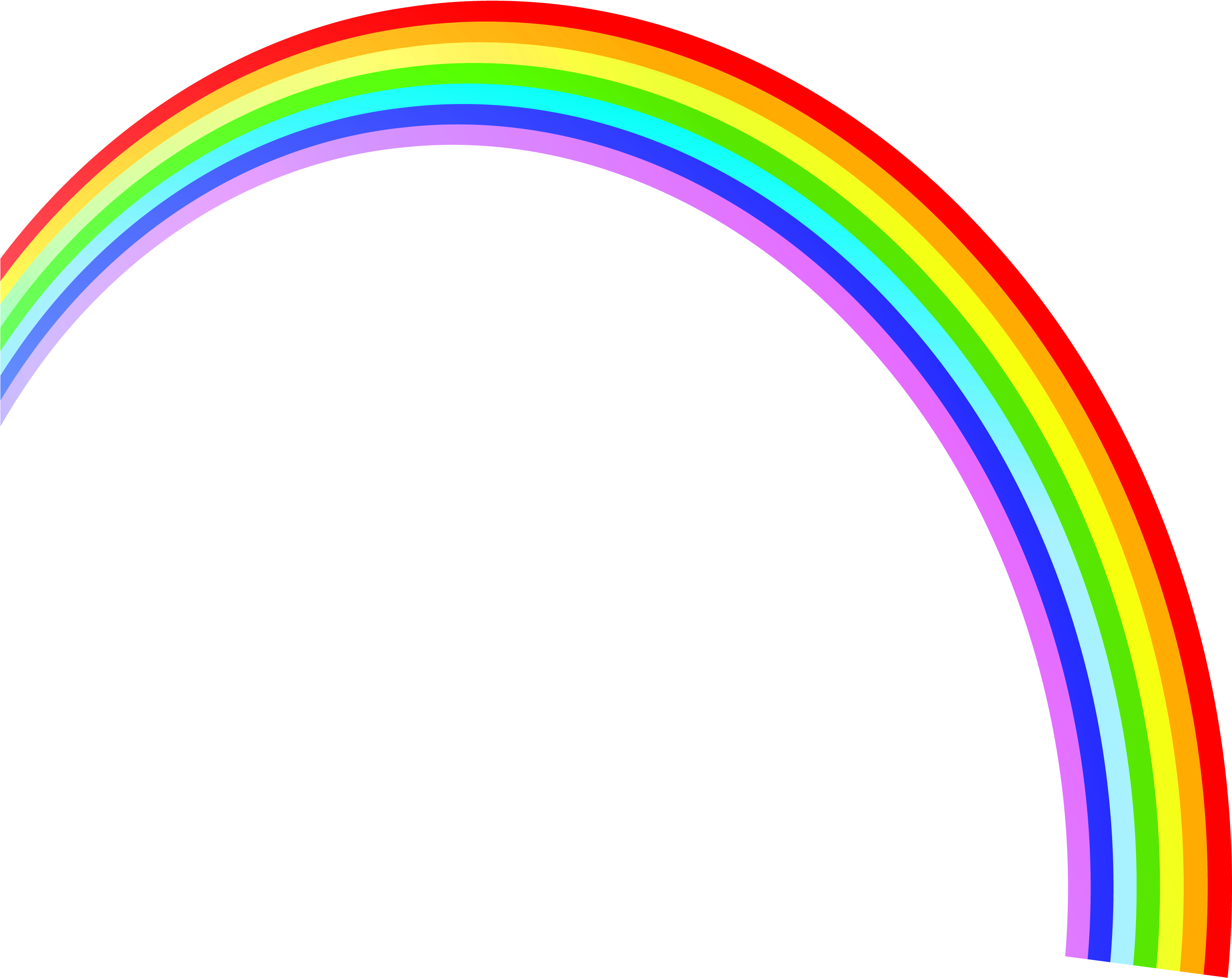 Rainbow - Rainbow Png Transparent Background Clipart (3319x2699), Png Download