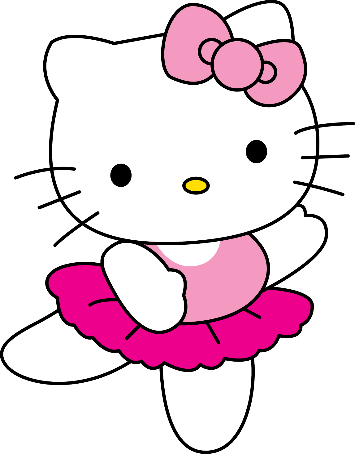 Hello Kitty Sticker Design Clipart (1147x1464), Png Download