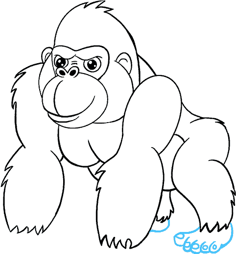 678 X 600 9 - King Kong Para Dibujar Clipart (678x600), Png Download