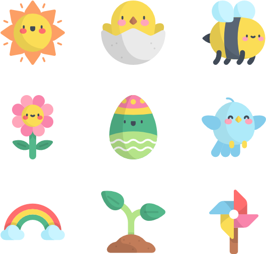 Spring - Fireworks Birthday Png Hd Clipart (600x564), Png Download