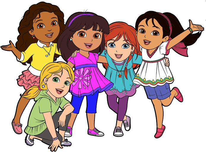 Friends Png Picture - Friends Images In Cartoon Clipart (700x519), Png Download