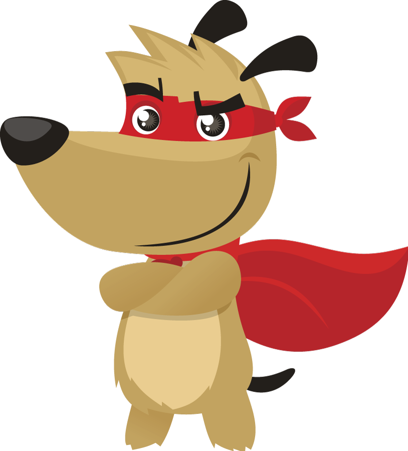 Superhero Dog Clipart - Dog Super Hero Clip Art - Png Download (814x900), Png Download