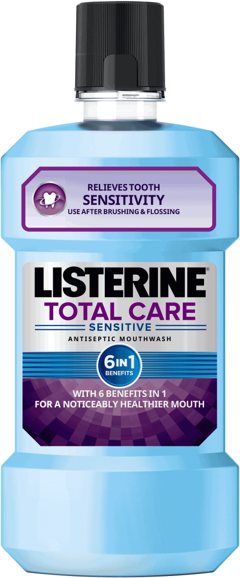 New Listerine Sensitive Clean - Listerine 250 Ml Clipart (1024x1431), Png Download