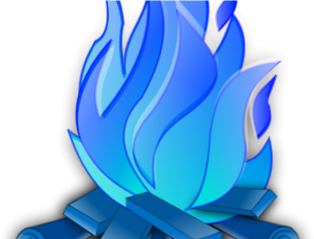 Blue Clipart Fire - Png Download (640x480), Png Download
