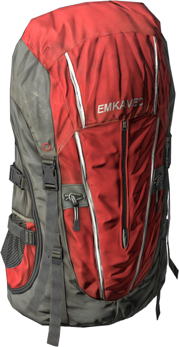Red Mountain Backpack Dayz Clipart (593x1145), Png Download