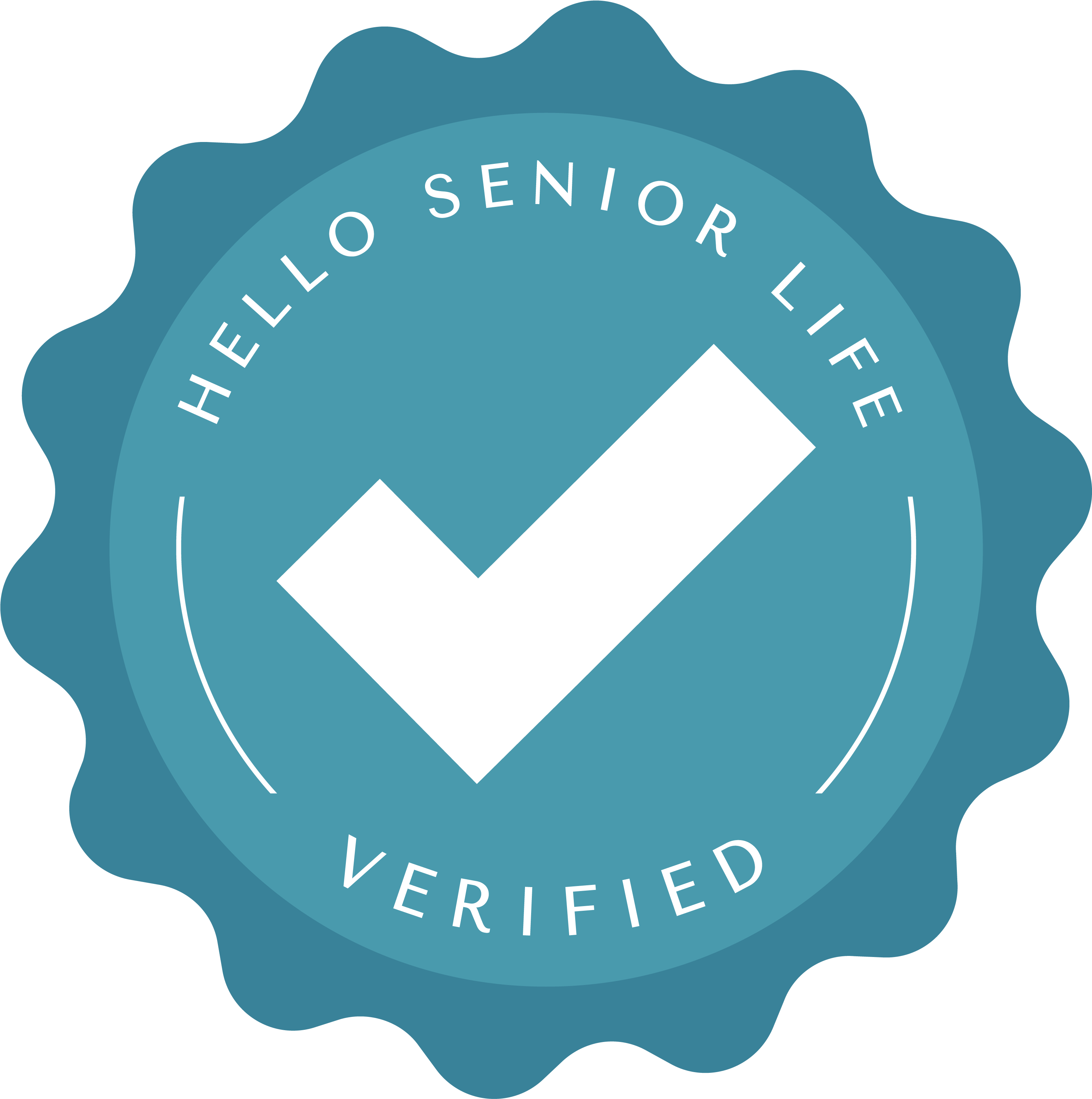 Src=”http - //www - Helloseniorlifeflorida - Badge - Circle Clipart (3334x3334), Png Download