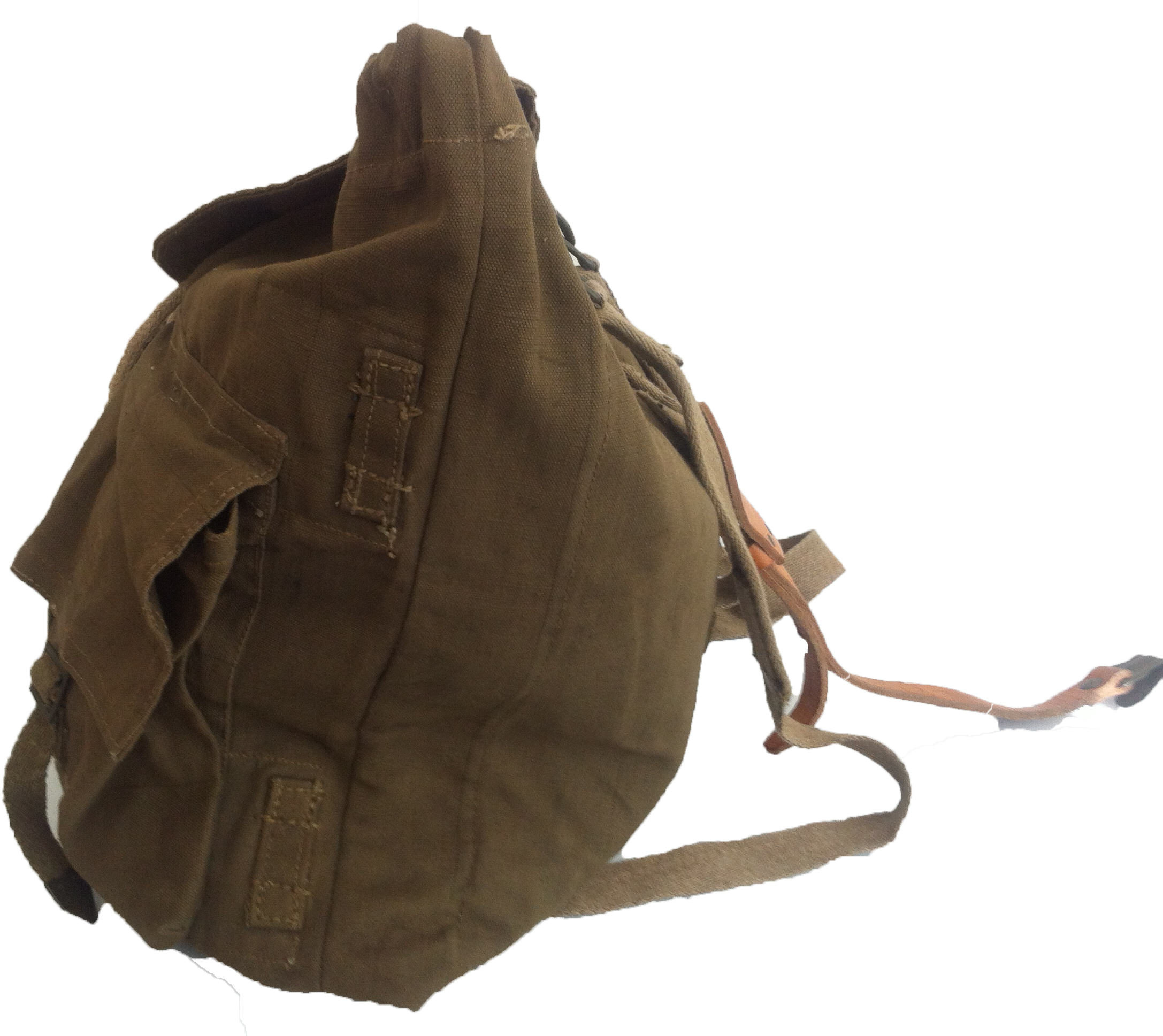 Us Vintage Miitary Green Canvas Rucksack Backpack - Shoulder Bag Clipart (2592x1936), Png Download