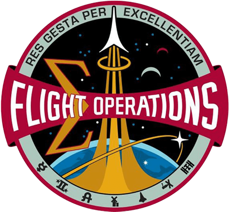 Logos In Mission Control Balettiedotcom Png Nasa Logo - Nasa Flight Operations Patch Clipart (800x800), Png Download