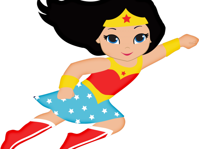 Logo Clipart Wonder Woman - Animated Wonder Woman Baby - Png Download (640x480), Png Download
