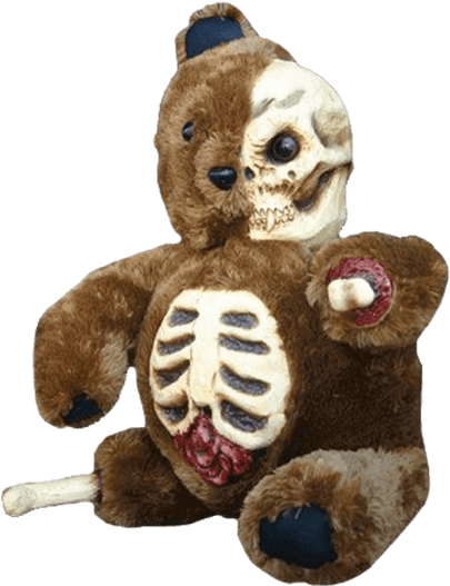 Zombie Teddy Bear Clipart (555x555), Png Download