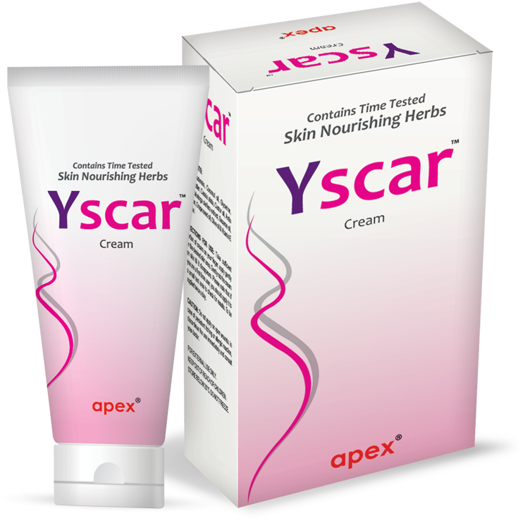 Yscar Anti Scar & Stretch Mark Cream - Box Clipart (996x980), Png Download