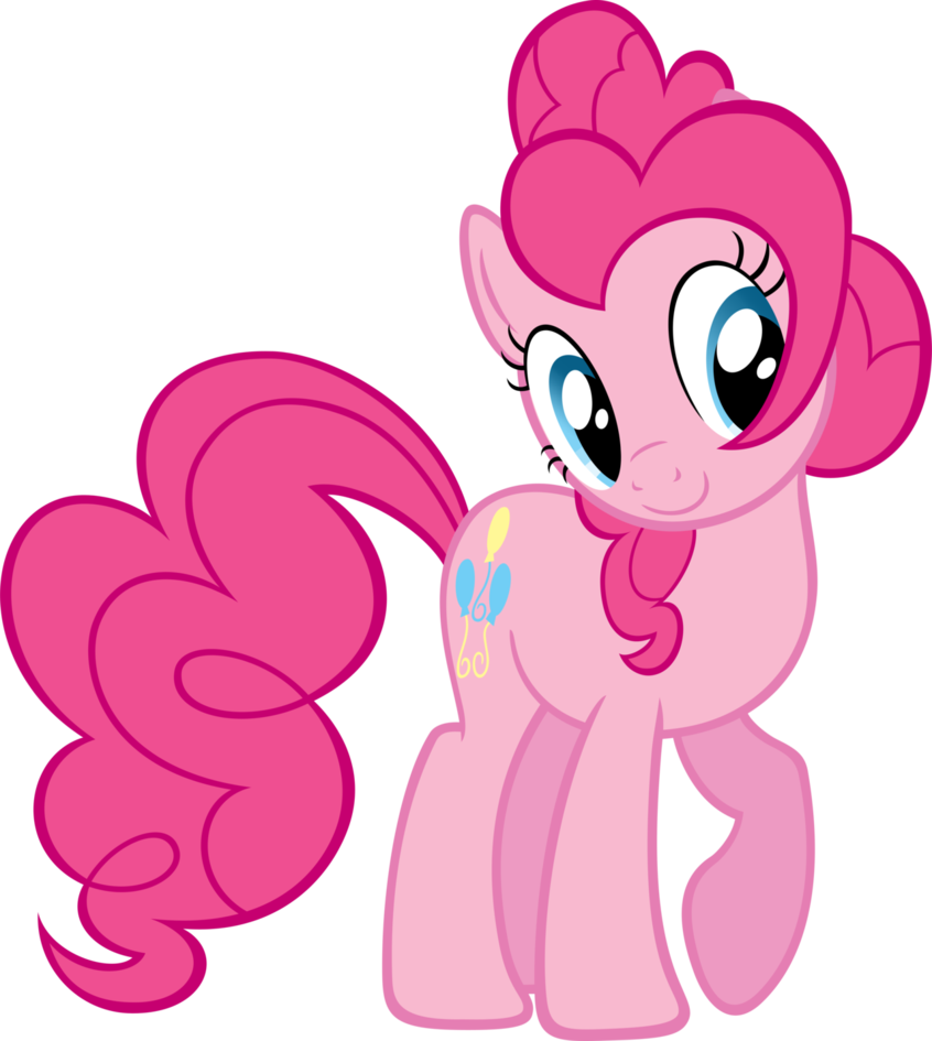 Pinkie Pie Png Pic - Pinkie Pie Cake Template Clipart (846x945), Png Download