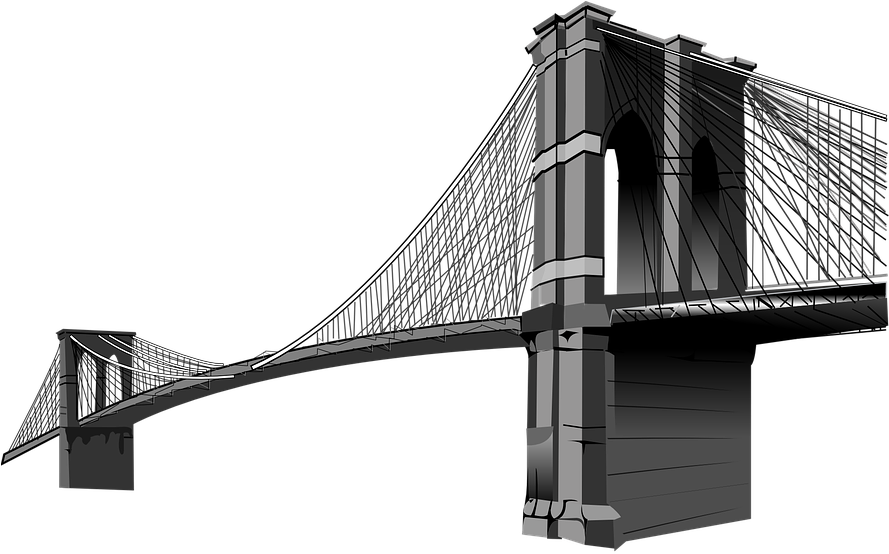 Brooklyn Bridge - Brooklyn Bridge Png Clipart (888x720), Png Download