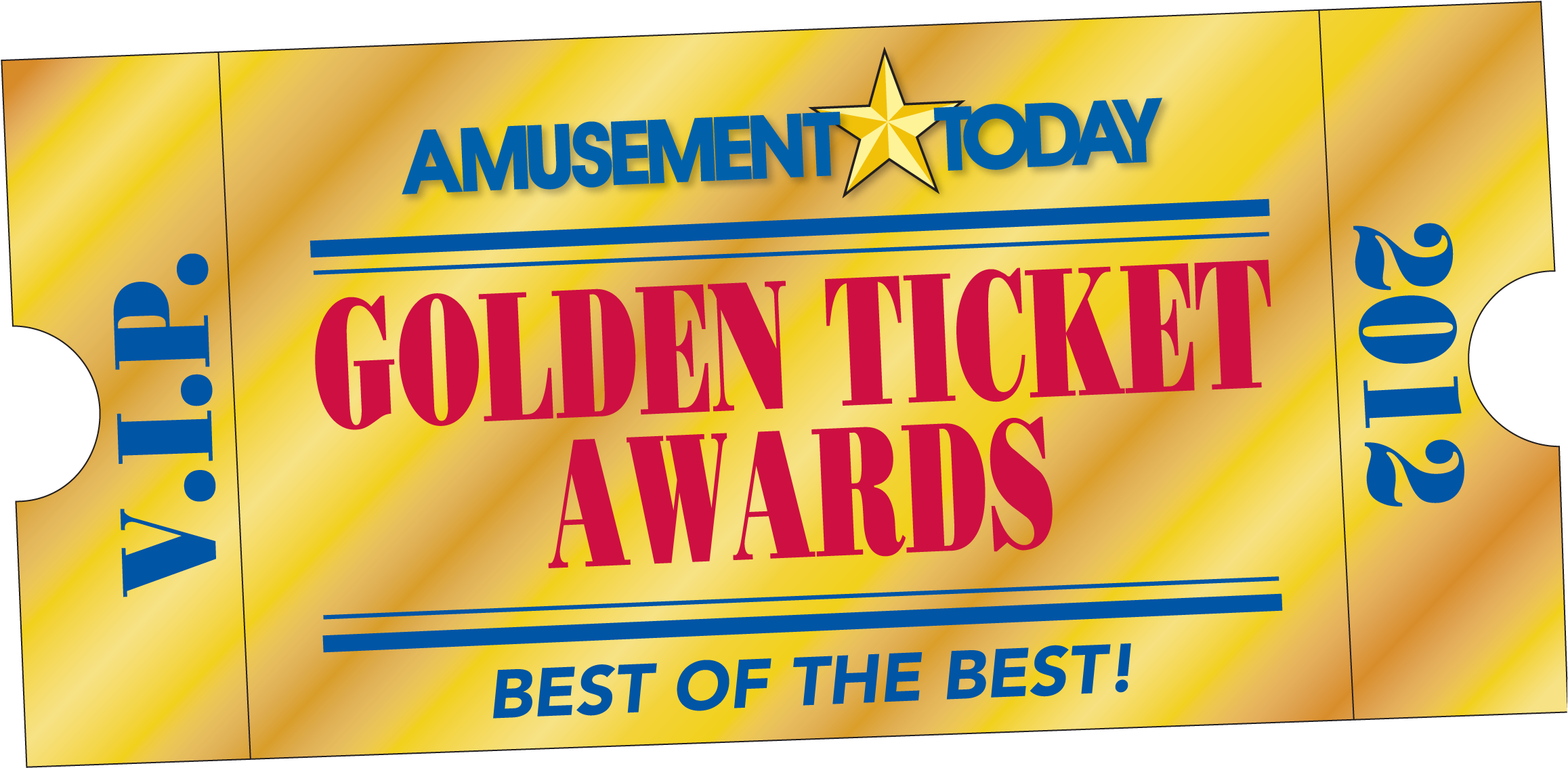 Blank Golden Ticket Png - Tickets For Theme Parks Clipart (2327x1147), Png Download