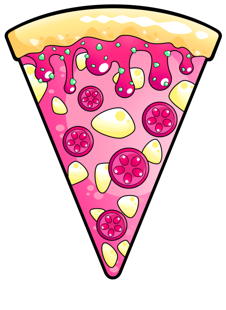 Pizza Clipart Pink - Png Download (739x1014), Png Download