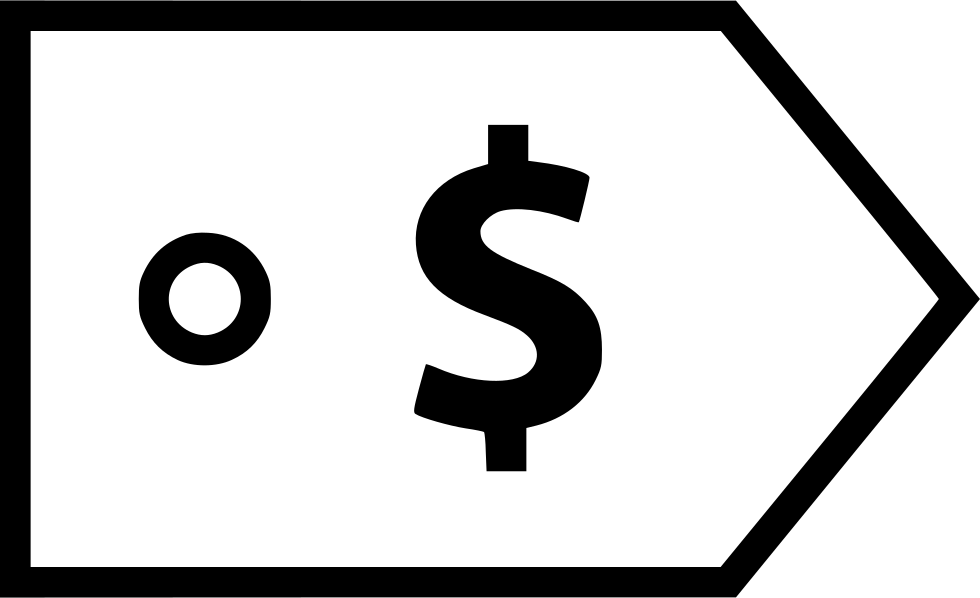 Money Tag Dollar Sign Comments Clipart (980x598), Png Download