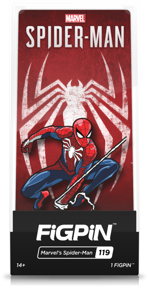 Spider Man Ps4 Figpin , Png Download Clipart (476x916), Png Download