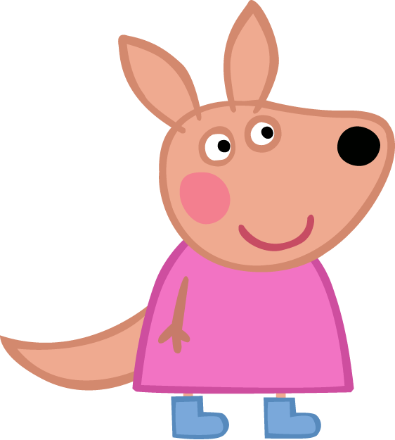Joey Kangaroo Peppa Pig Clipart (562x625), Png Download