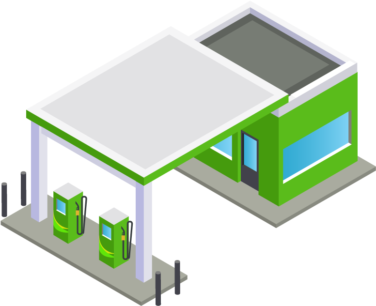 File - Gasolinera - Gasolinera Png Clipart (833x833), Png Download