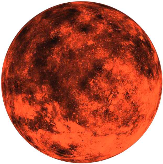 Blood Moon Transparent - Moon Clipart (1024x683), Png Download