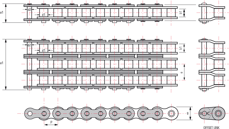 British Standard Roller Chains - British Standard Roller Chain Clipart (800x456), Png Download