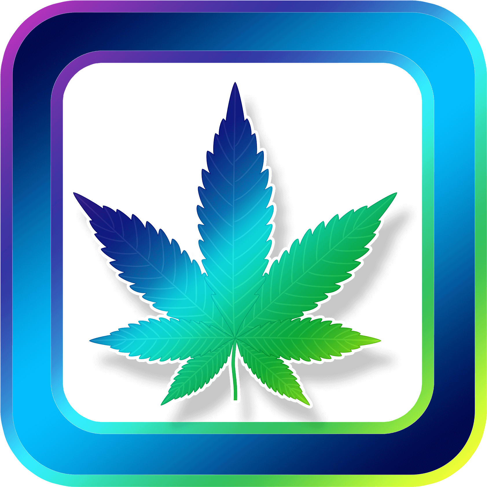 Marijuana Leaf Png - Hoja De Marihuana Silueta Clipart (640x640), Png Download