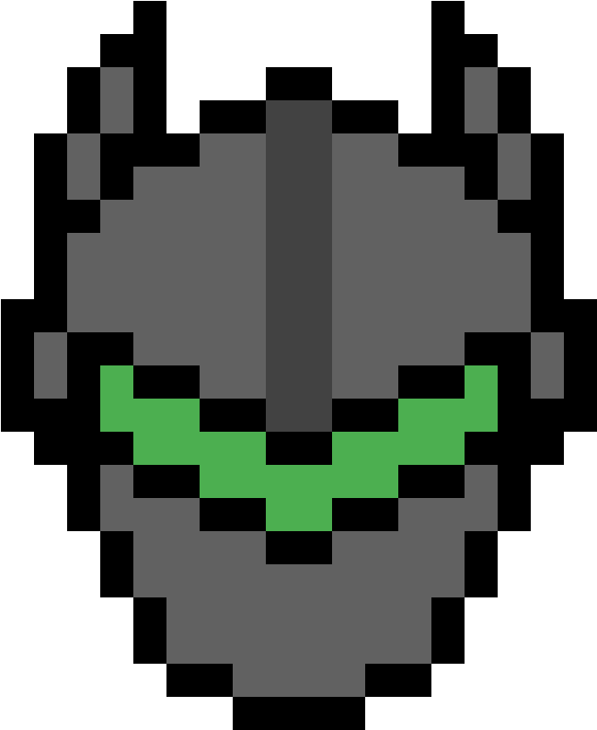 Genji - River Person Undertale Pixel Art Clipart (1184x1184), Png Download