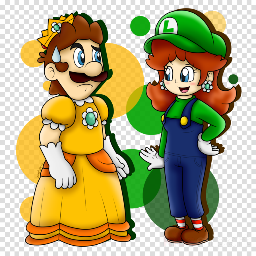 Daisy Luigi Clipart Princess Daisy Luigi Princess Peach - Png Download (900x900), Png Download