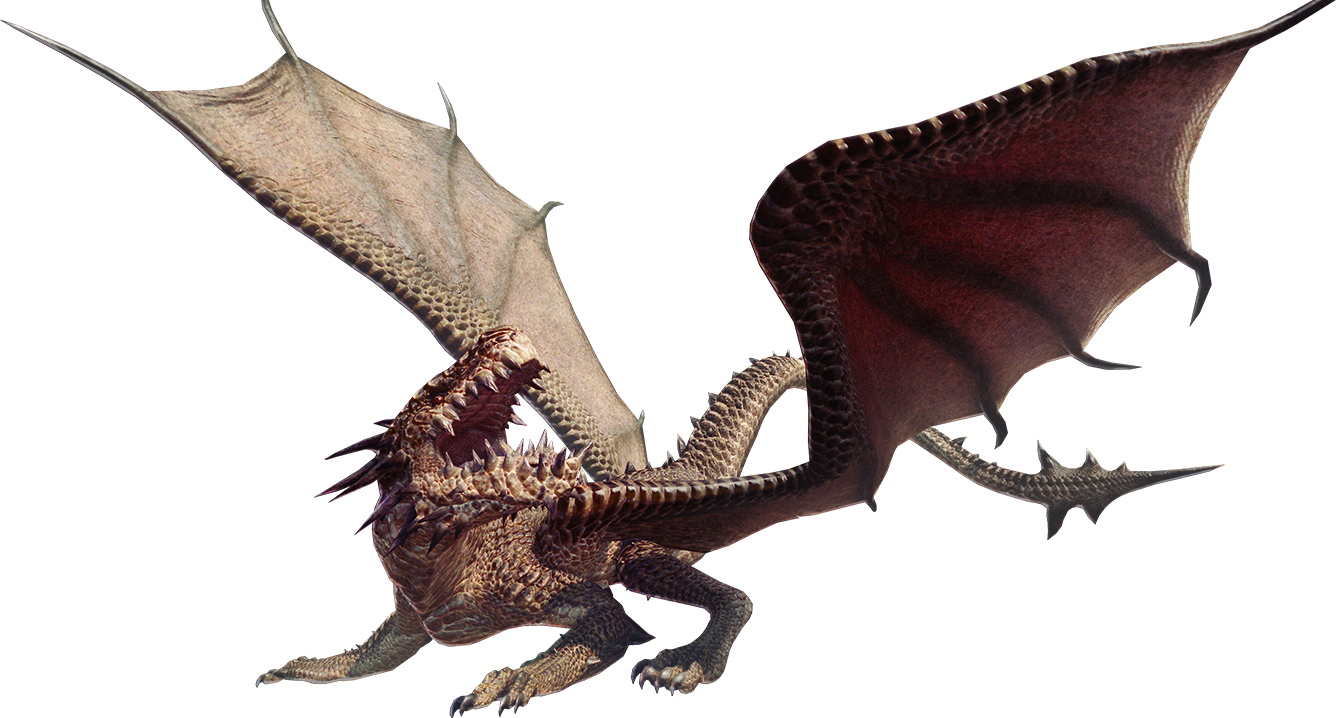 Monster Drake Exp - Dragon's Dogma Dragon Png Clipart (1336x718), Png Download