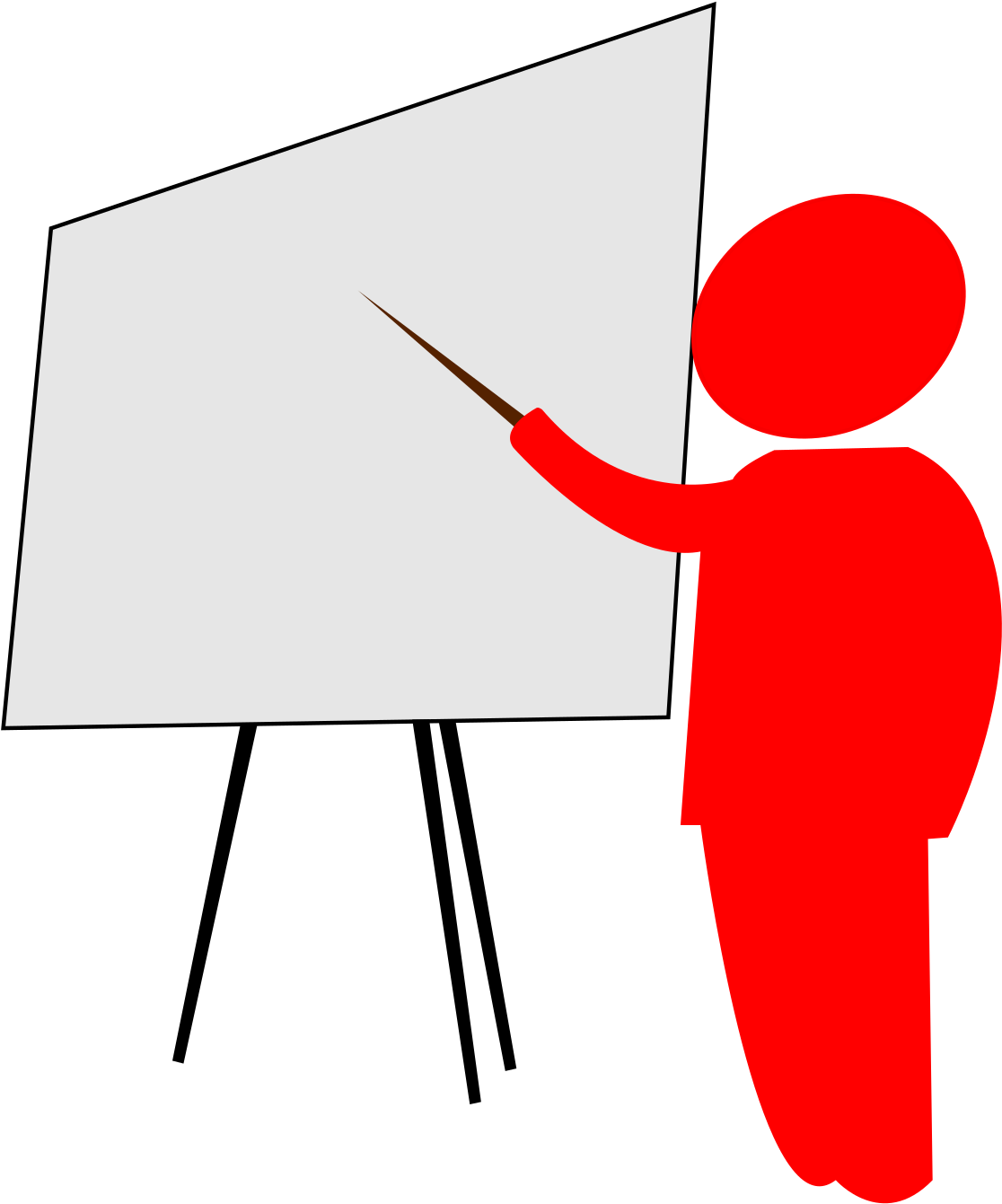 This Free Icons Png Design Of Teacher Explains Pointing Clipart (1697x2400), Png Download