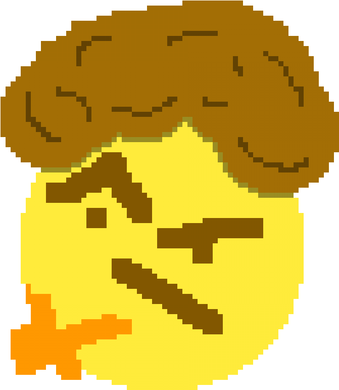 Pixel Afro Thonk - Illustration Clipart (671x771), Png Download