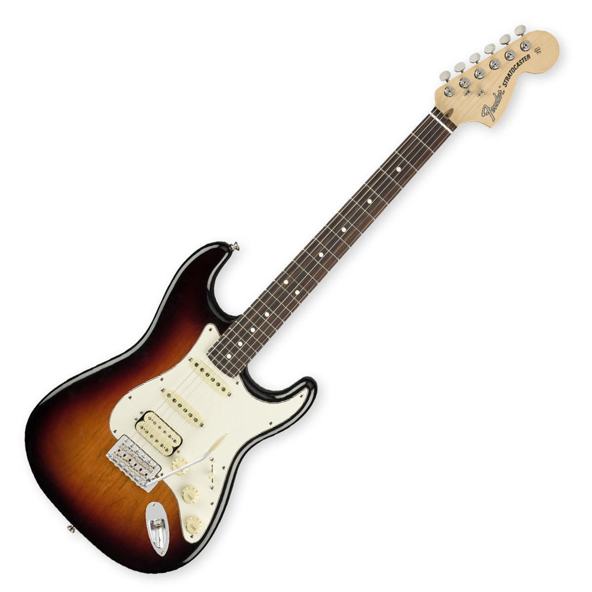 Fender American Performer Stratocaster® Hss, Rosewood - Fender Standard Stratocaster Black Clipart (1200x1200), Png Download