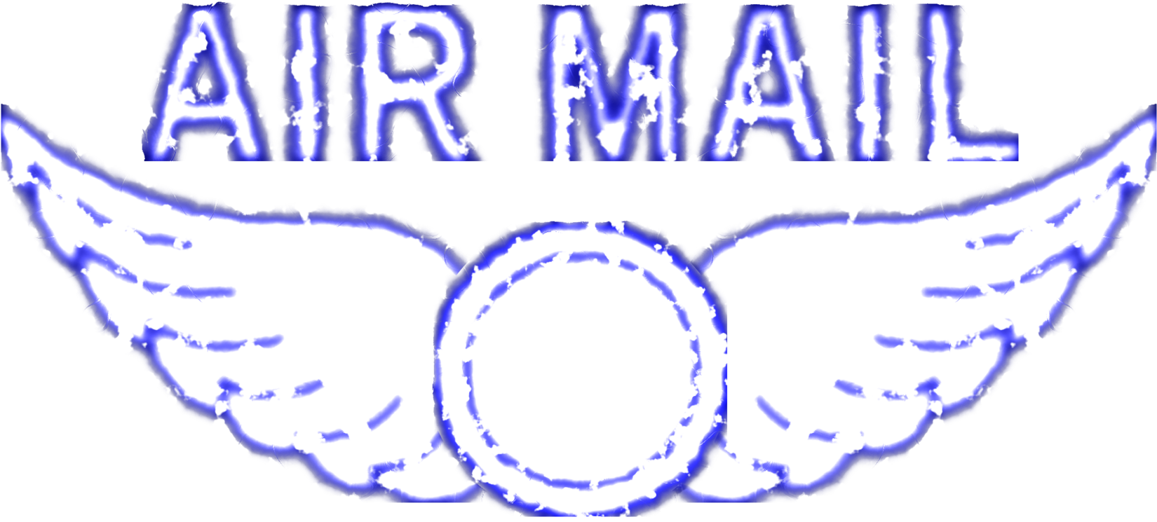 Airmail Stamp Postage Stamps Rubber Stamp - Airmail Stamp Png Clipart (1659x750), Png Download