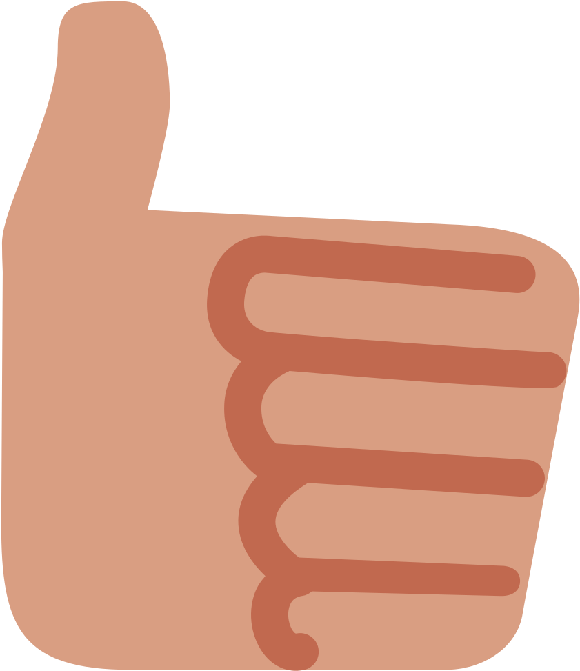 File - Twemoji 1f44d - Svg - Twitter Thumbs Up Emoji Png Clipart (1024x1024), Png Download