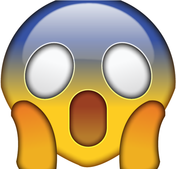 Scared Emoji - Scared Emoji Transparent Background Clipart (600x550), Png Download
