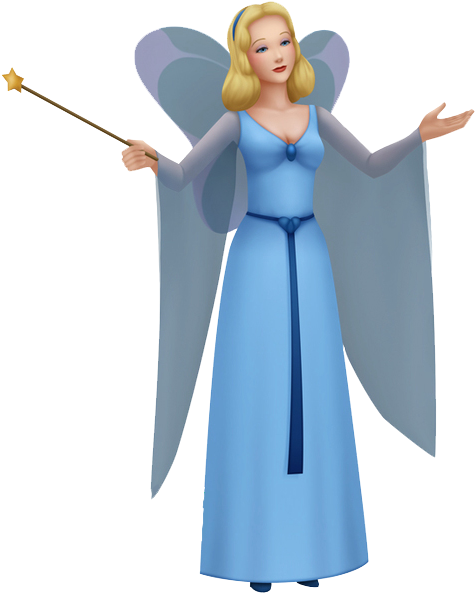 Fairy Transparent - Blue Fairy Pinocchio Clipart (527x649), Png Download