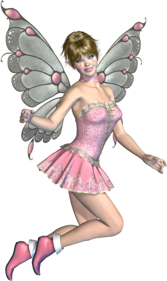 Pink Fairy Png Stock - Fairies Png Clipart (1024x1045), Png Download
