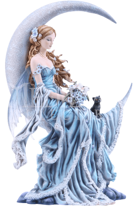 Moon Fairy Figurine Clipart (693x693), Png Download