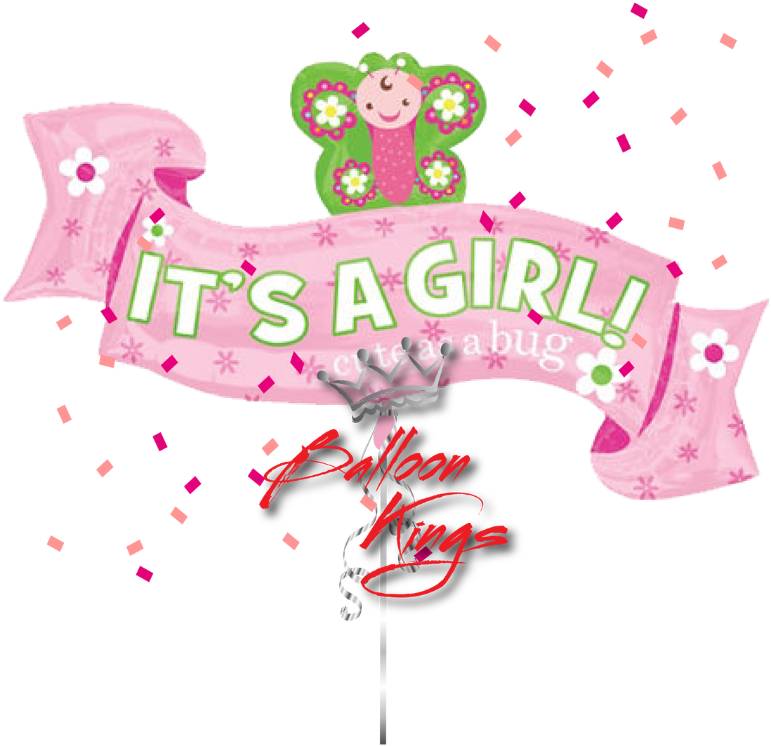Its A Girl Butterfly Ribbon Clipart (1098x1063), Png Download