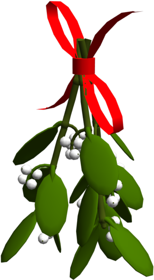 [mmd] Mistletoe Accessory By Wampa842 - Mmd Mistletoe Clipart (1032x774), Png Download