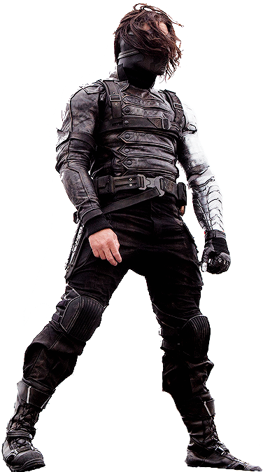 Winter Soldier Bucky Transparent Background - Bucky Barnes Clipart (500x676), Png Download