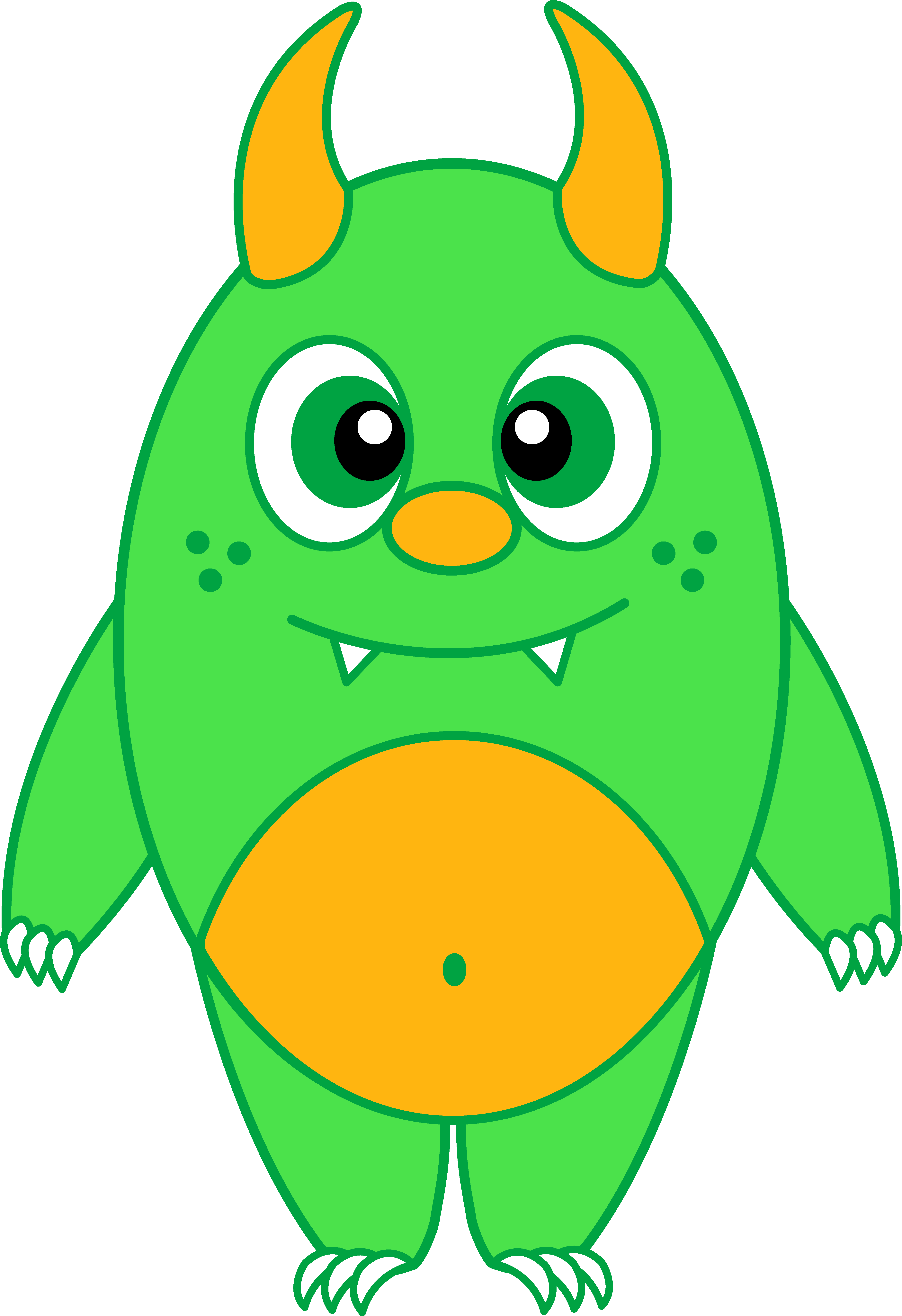 Clip Arts Related To - Cute Cartoon Monsters Clip Art - Png Download (4611x6727), Png Download