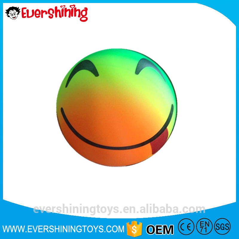 Pvc Rainbow Beach Ball/volleyball/rainbow Balls - Smiley Clipart (800x800), Png Download